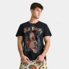 ED HARDY ED HARDY MEN'S CRAWLING TIGER RHINESTONE GRAPHIC T-SHIRT