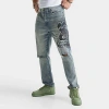 Ed Hardy Men's Eagle Slim Taper Jean In Light Vintage In Faded Blue