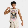 Ed Hardy Eagle Cutoff Tee In Neutral