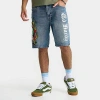 Ed Hardy Men's Fire Cobra Skater Short In 2k Wash In 2k Wash Blue