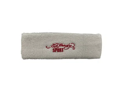 Ed Hardy Men's Headband In White