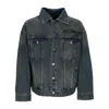 Ed Hardy Men's Jeans Jacket Abstract United Dreams Oversized Denim Jacket Blue In Blue