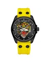 Ed Hardy Mens Yellow Strap Watch 50457b-42-f19 In Yellow