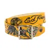Ed Hardy Men's Panther Snake Belt In Yellow In Yellow