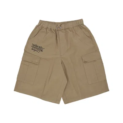 Ed Hardy Men's Short Pants Dragon Crawl Woven Cargo Shorts Pebble