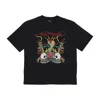 Ed Hardy Men's Snake & Skull Fire Tee Black T-shirt In Black