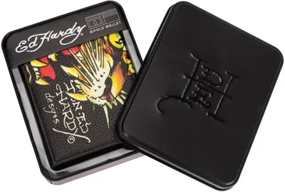 Ed Hardy Men's Tiger Bifold Wallet In Black
