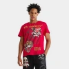 Ed Hardy Men's Tiger Skull Graphic T-shirt In Red