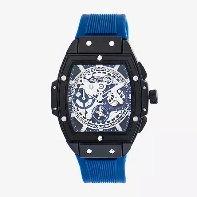 Ed Hardy Mens Blue Strap Watch 50446b-42-b05