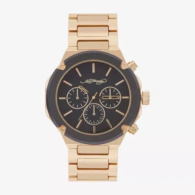 Ed Hardy Mens Gold Tone Bracelet Watch 50440g-42-g27