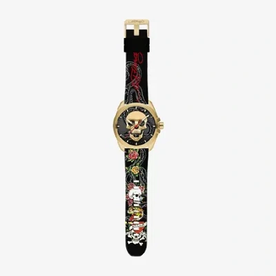Ed Hardy Mens Multicolor Strap Watch 50451g-42-a01 In Brown