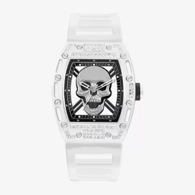 Ed Hardy Mens White Strap Watch 50448w-42-b03