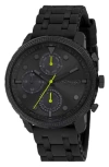 Ed Hardy Quartz Chronograph Silicone Strap Watch, 42mm In Black
