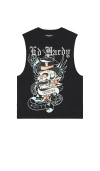 Ed Hardy Skull Tophat Cutoff Tee
