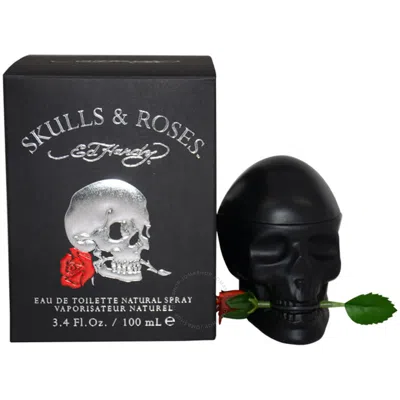 Ed Hardy Skulls & Roses / Christian Audigier Edt Spray 3.4 oz (m) In Pink/purple