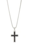 Ed Hardy Stainless Steel Cross Pendant Necklace & Bracelet Set