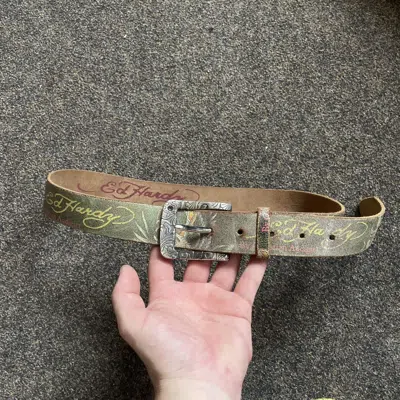 Pre-owned Ed Hardy Vintage 90's  Belt Archive Cristian Audiger In Multi