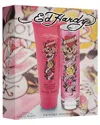 Ed Hardy Women's 3.4oz 2pc Set In Pink