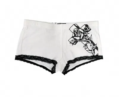 Ed Hardy Women's Mary Cheeky Short In White