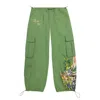 Ed Hardy Women's Poplin Cargo Pant In Army Green In Multi