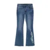 Ed Hardy Women's Swallow Low Waist Bootcut Jeans In Retro Medium In Blue