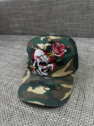 Pre-owned Ed Hardy X Vintage Cap Ed Hardy Vintage In Multicolor