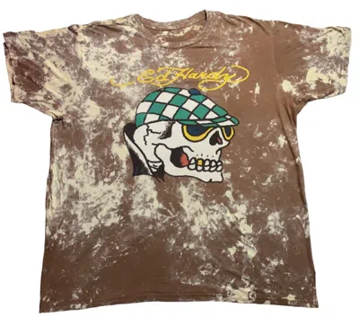 Pre-owned Ed Hardy X Vintage Ed Hardy Acid Wash Design Distressed