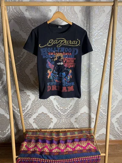 Pre-owned Ed Hardy X Vintage Very Ed Hardy By Christian Audigier T-shirt Vintage 90's In Black