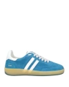 Ed Parrish Man Sneakers Azure Size 9 Leather In Blue