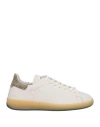 Ed Parrish Man Sneakers Off White Size 9 Leather In Off White