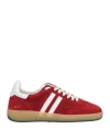 Ed Parrish Man Sneakers Red Size 7 Leather In Red