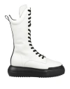Ed Parrish Woman Ankle Boots White Size 6 Leather