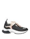 Ed Parrish Woman Sneakers Black Size 6 Leather, Textile Fibers In Black