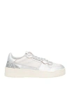 Ed Parrish Woman Sneakers Silver Size 11 Textile Fibers