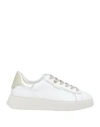 Ed Parrish Woman Sneakers White Size 8 Leather In White