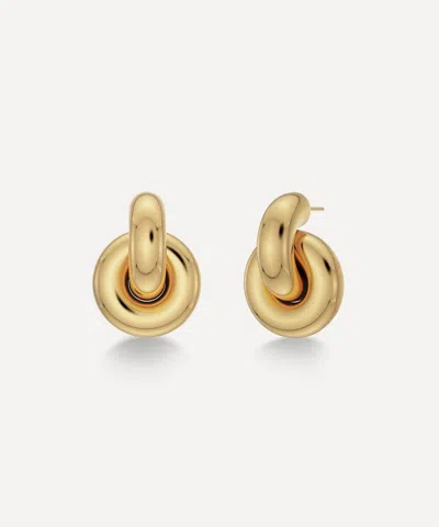 Edblad 14ct Gold-plated Large Redondo Stud Earrings