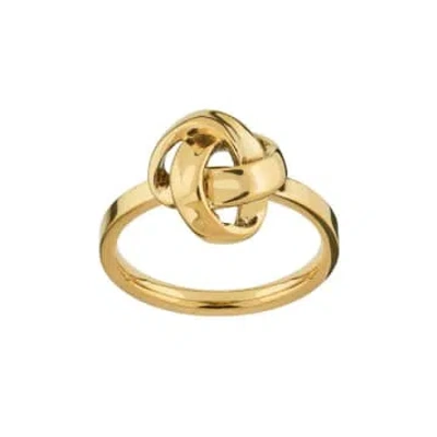 Edblad Gala Ring In 14k Gold Plating On Stainless Steel