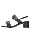 Eddi Cuomo Sandals Black In Nero Neri E Grigi