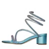 Eddi Cuomo Sandals Clear Blue In Azzurro Blu E Verdi
