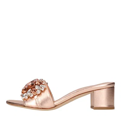 Eddi Cuomo Sandals Orange In Rame