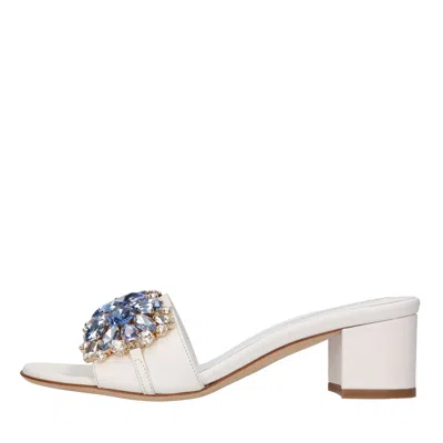 Eddi Cuomo Sandals White In Bianco Chiari E Naturali