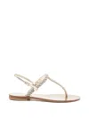Eddi Cuomo T-strap Sandals In Multi