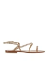 Eddicuomo Flats In Beige