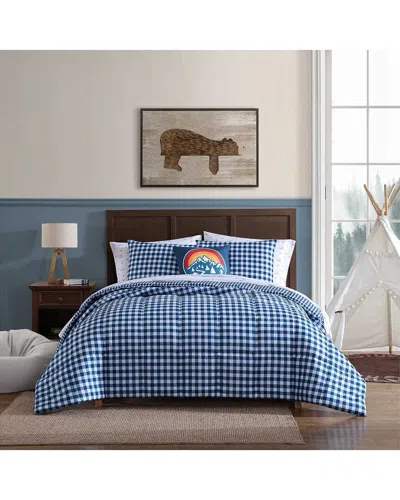 EDDIE BAUER EDDIE BAUER 0 THREAD COUNT PRESTON CHECK COMFORTER SET