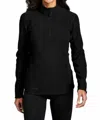 Eddie Bauer 1/2 Zip Microfleece Jacket In Black In Black