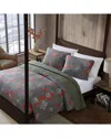 Eddie Bauer 136 Thread Count Block Patchwork Cotton Reversible Quilt Set