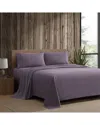 Eddie Bauer 180 Thread Count Peached Percale Sheet Set In Grey
