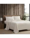 Eddie Bauer 180 Thread Count Peached Percale Sheet Set In Grey