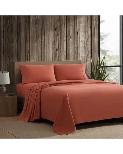 EDDIE BAUER EDDIE BAUER PEACHED PERCALE SHEET SET
