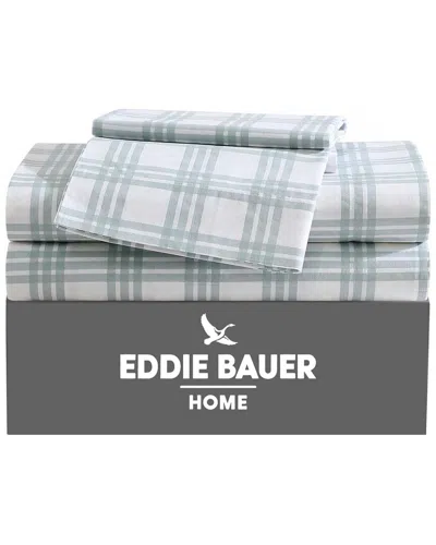 EDDIE BAUER EDDIE BAUER 200 THREAD COUNT BASIC PLAID SHEET SET